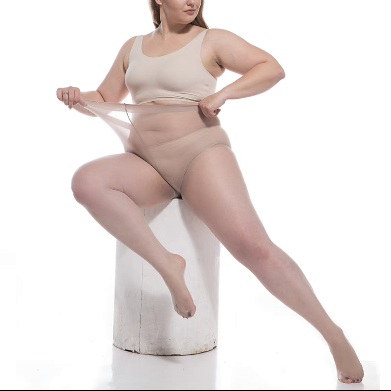 ถุงน่องสาวอวบ ไซส์ใหญ่ รับน้ำหนักได้มากถึง 150 kg FF0273