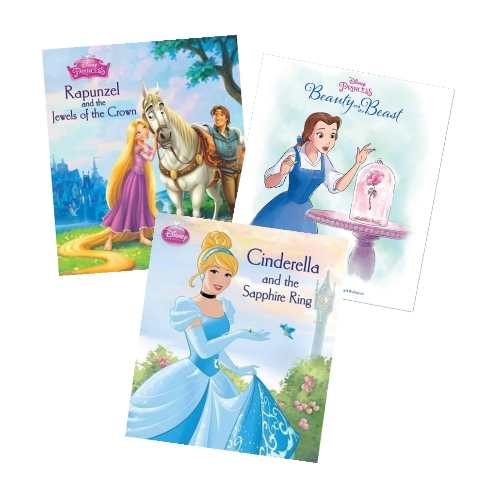 My Favorite Disney Princess Tales Collections of 3 Books : Cinderella & Rapunzel & Belle เซตนิทานเจ้าหญิงดิสนีย์ 3 เล่ม