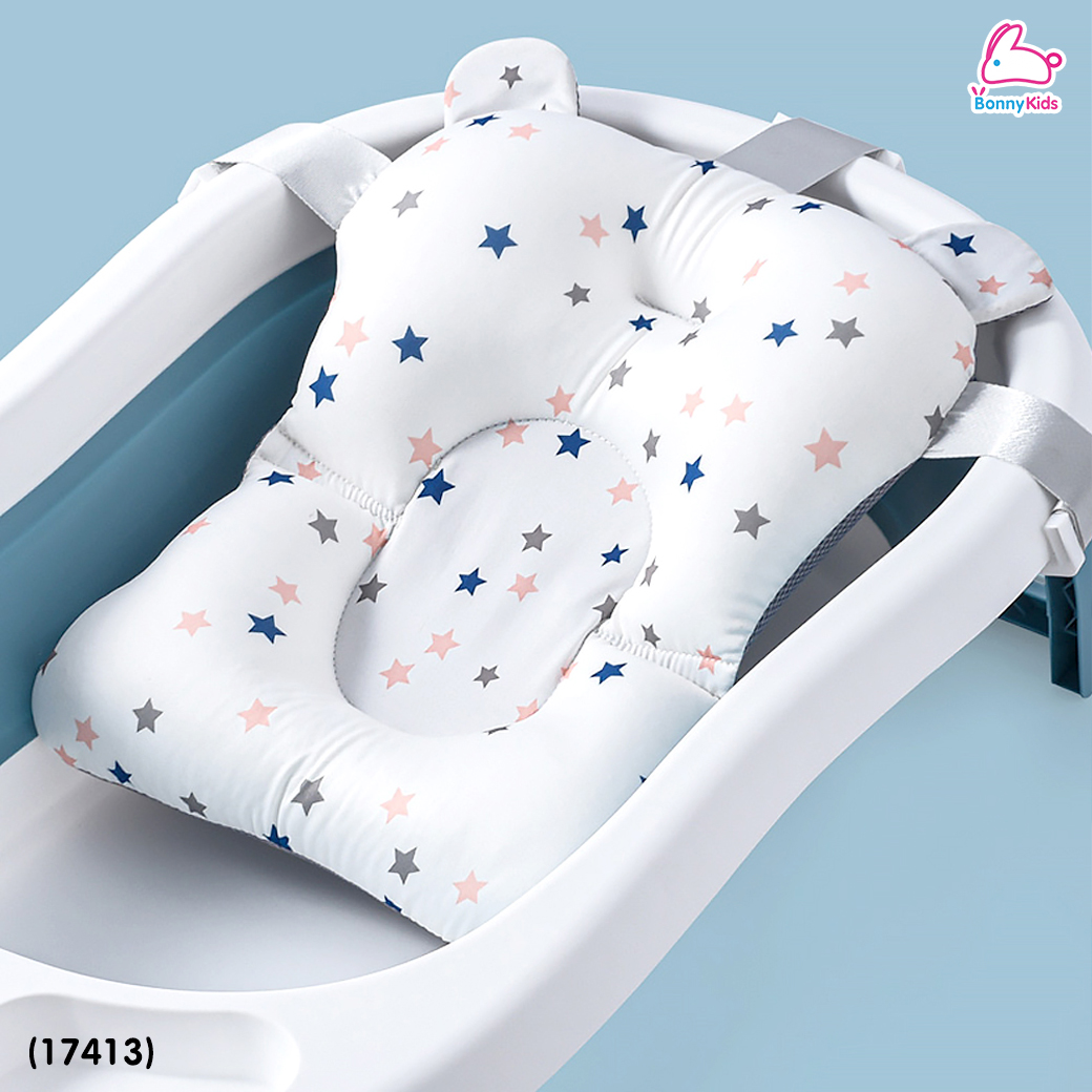 (17413) Dodolove (ดูดูเลิฟ) อ่างอาบน้ำปรับอุณหภูมิสำหรับเด็ก พับเก็บได้ มีจุกปล่อยน้ำ แถมฟรี เบาะรองอาบน้ำ