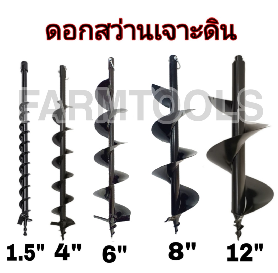 ดอกสว่านเจาะดิน หัวเจาะดิน หัวขุดดิน