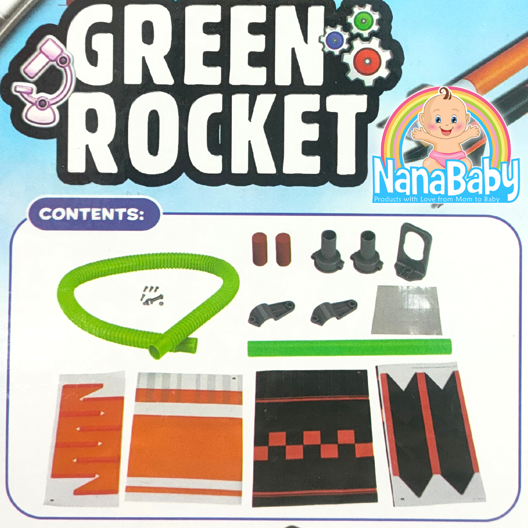 ของเล่นวิทยาศาสตร์ ชุดสร้างจรวดลม DIY Green Rocket