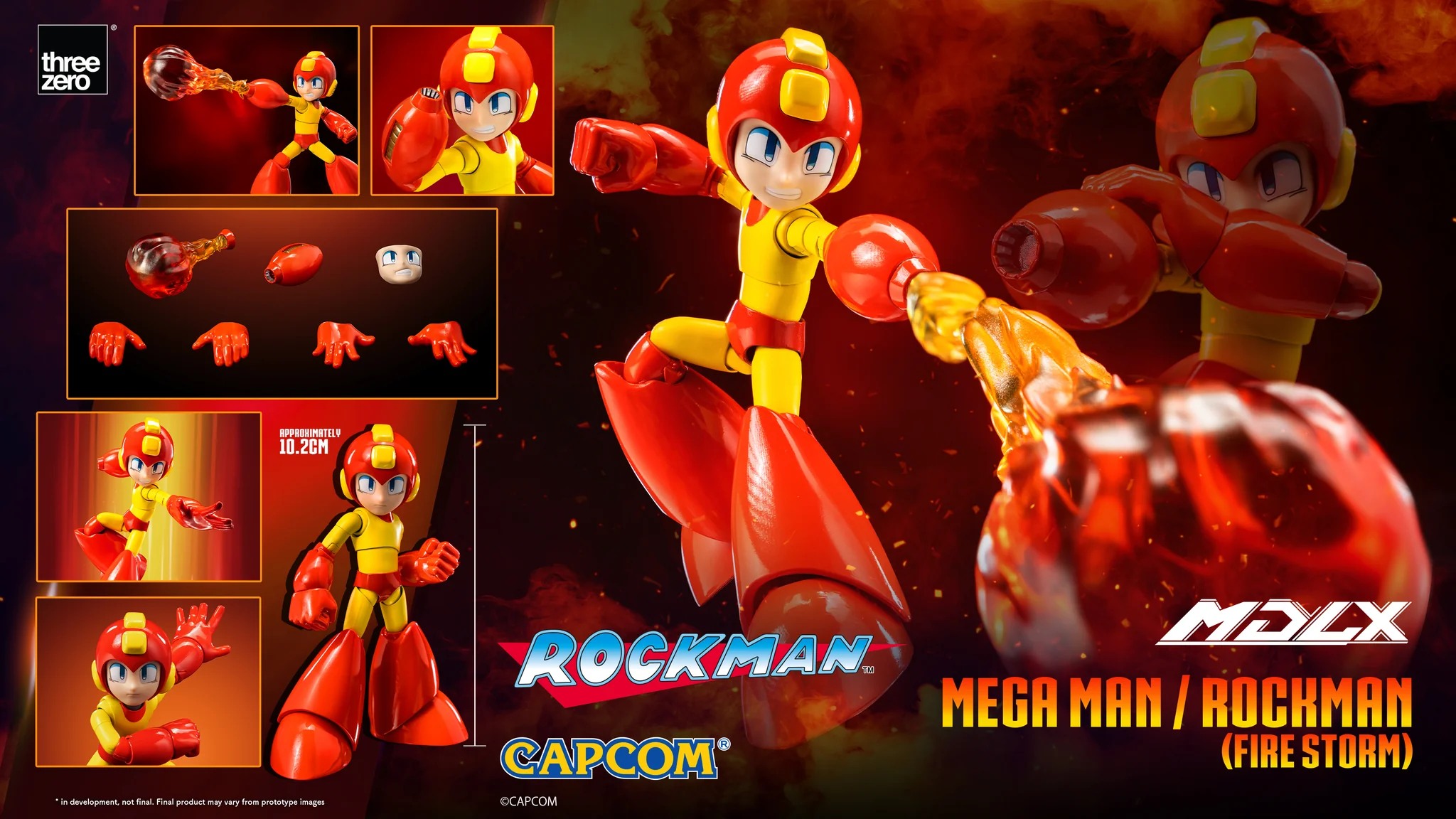 [เปิดจอง] [Threezero] 3Z0874 Info: MDLX Mega Man / Rockman (Fire Storm)