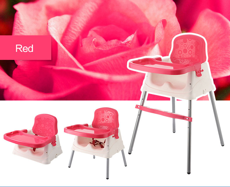 เก้าอี้ทานข้าวเด็ก 3 in 1 Booster ขาตั้งปรับระดับได้