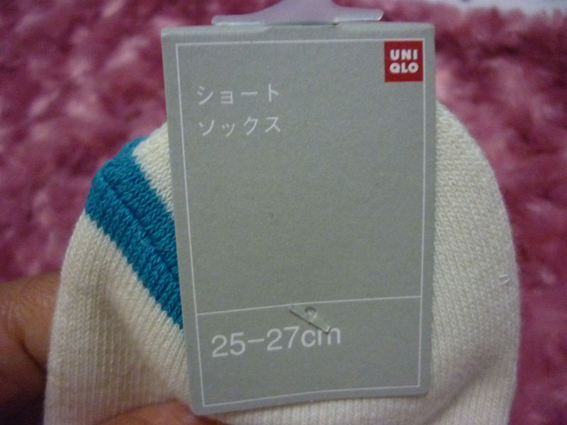 ถุงเท้าชาย Uniqlo แบบสั้นข้อเท้า ผ้าหนานุ่มอุ่นมาก