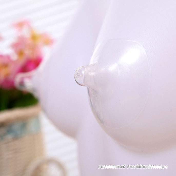 ที่ครอบหัวนมซิลิโคน รุ่นบางพิเศษ ยางป้องกันหัวนมมารดา NanaBaby Nipple Shield