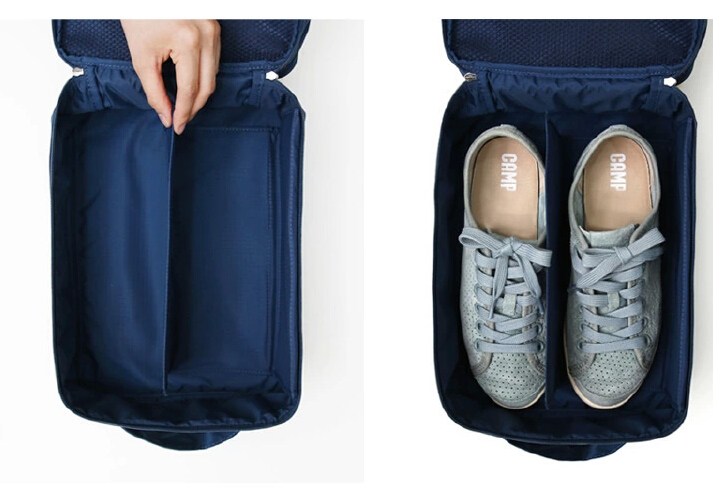 กระเป๋าใส่รองเท้าสำหรับเดินทาง กันน้ำได้ ถือพกพาสะดวก มี 6 สีให้เลือก