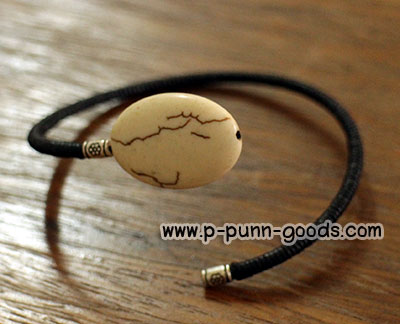 กำไลพันเชือกเทียน หินเทอร์ควอยส์ขาว