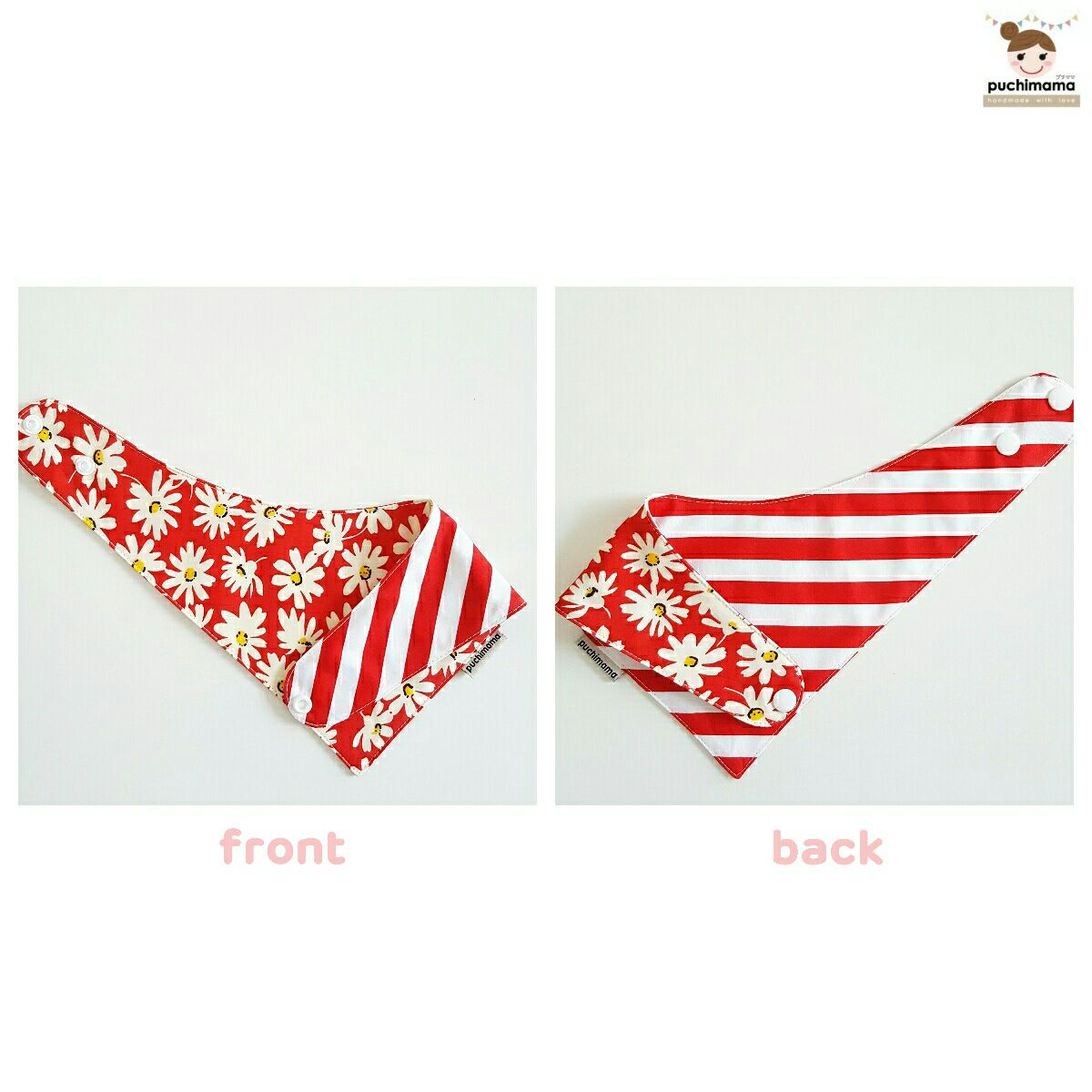 Puchimama "Reversible Bandana" Bib"