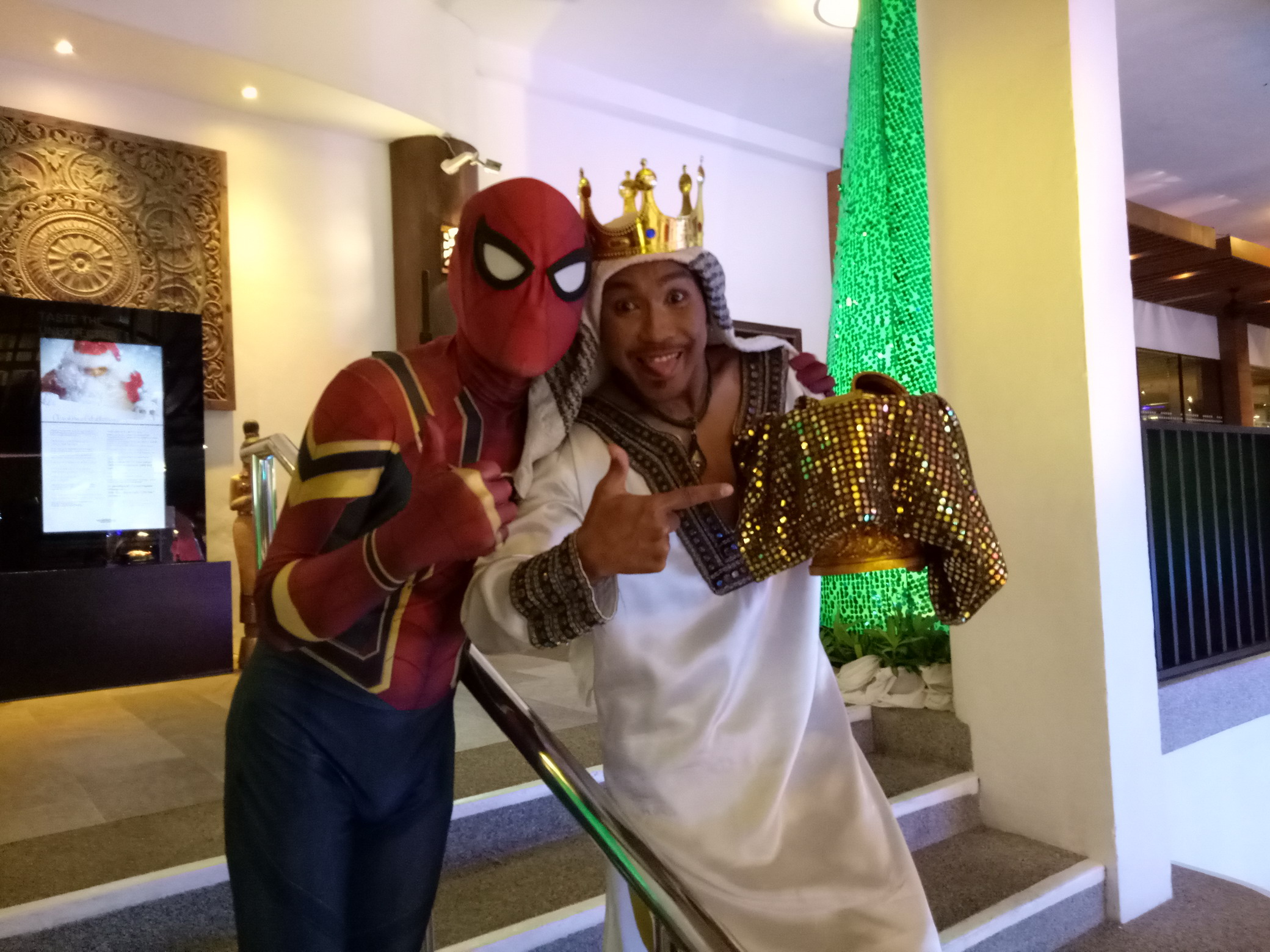 คอสเพลย์ การแสดง โชว์ Show Event อีเว้นท์ งานเลี้ยงสังสรรค์ งานวันเกิด Spider Man Merry Christmas Days 25/12/2560