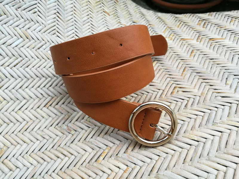 เข็มขัดหนัง หัวกลม น่ารักๆ