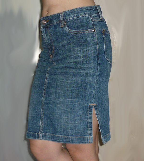 #2กระโปรงยีนส์เรียบหรู ยีนส์ห้าง 29.5-32-18