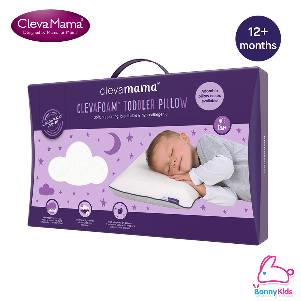 ClevaMama ClevaFoam Pillow หมอนหนุนสำหรับเด็ก 0-12+ (มีขนาดสำหรับเด็กแต่ละช่วงวัย)