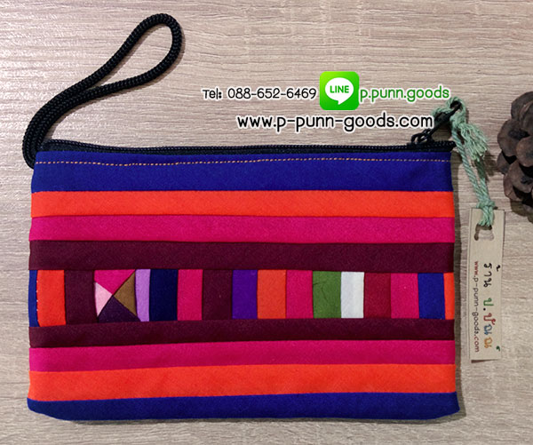 กระเป๋าใส่เหรียญ กระเป๋าลีซู 6x11 ซม.