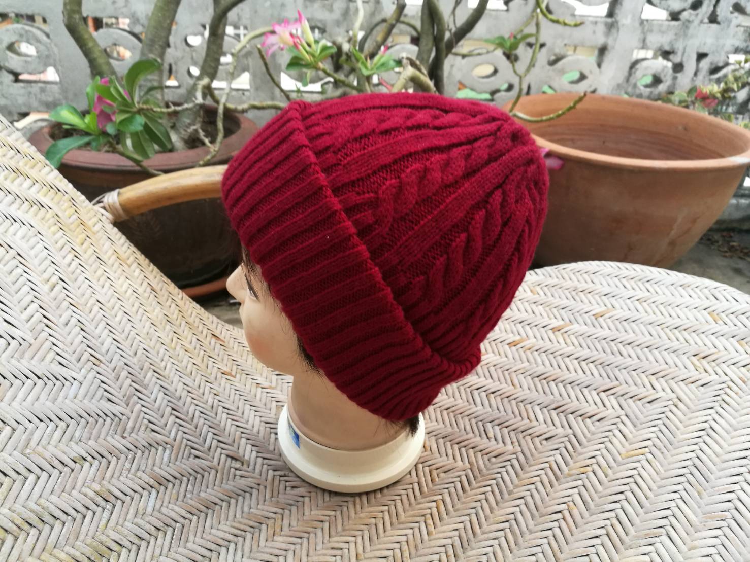 หมวกไหมพรมหนา 2 ชั้น BROWNY หนาวจัดถึงติดลบ