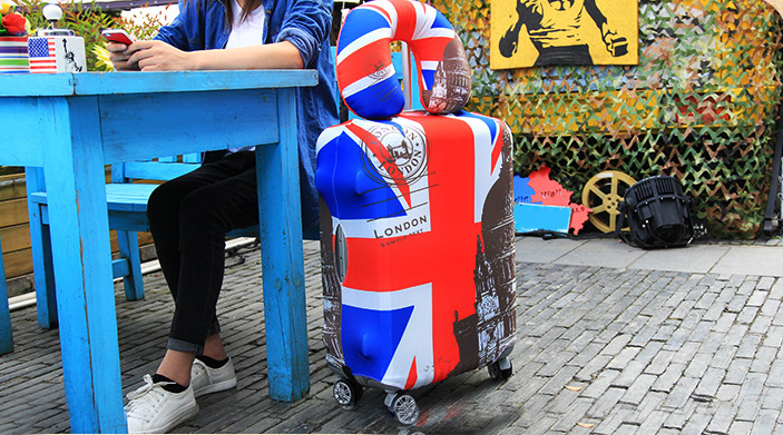 (ผ้ายืด พิมพ์ลาย ขนาด XL) ผ้าคลุมกระเป๋าเดินทาง ขนาด 29 - 32 นิ้ว มี 10 ลาย 10 แบบให้เลือก