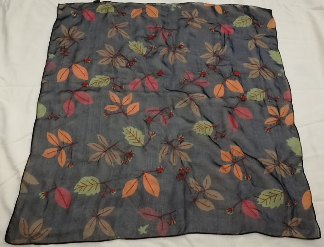 ผ้าผูกผม ผูกคอ ผ้าชีฟองปักลาย สวยมากๆ