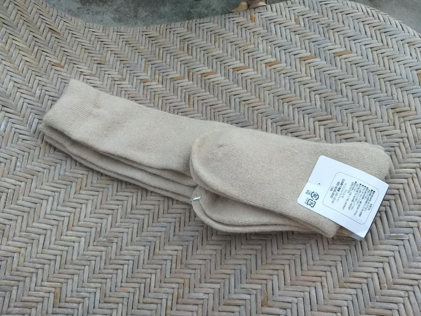 ถุงเท้ายาวไหมพรมขนกระต่าย อุ่นมากๆ