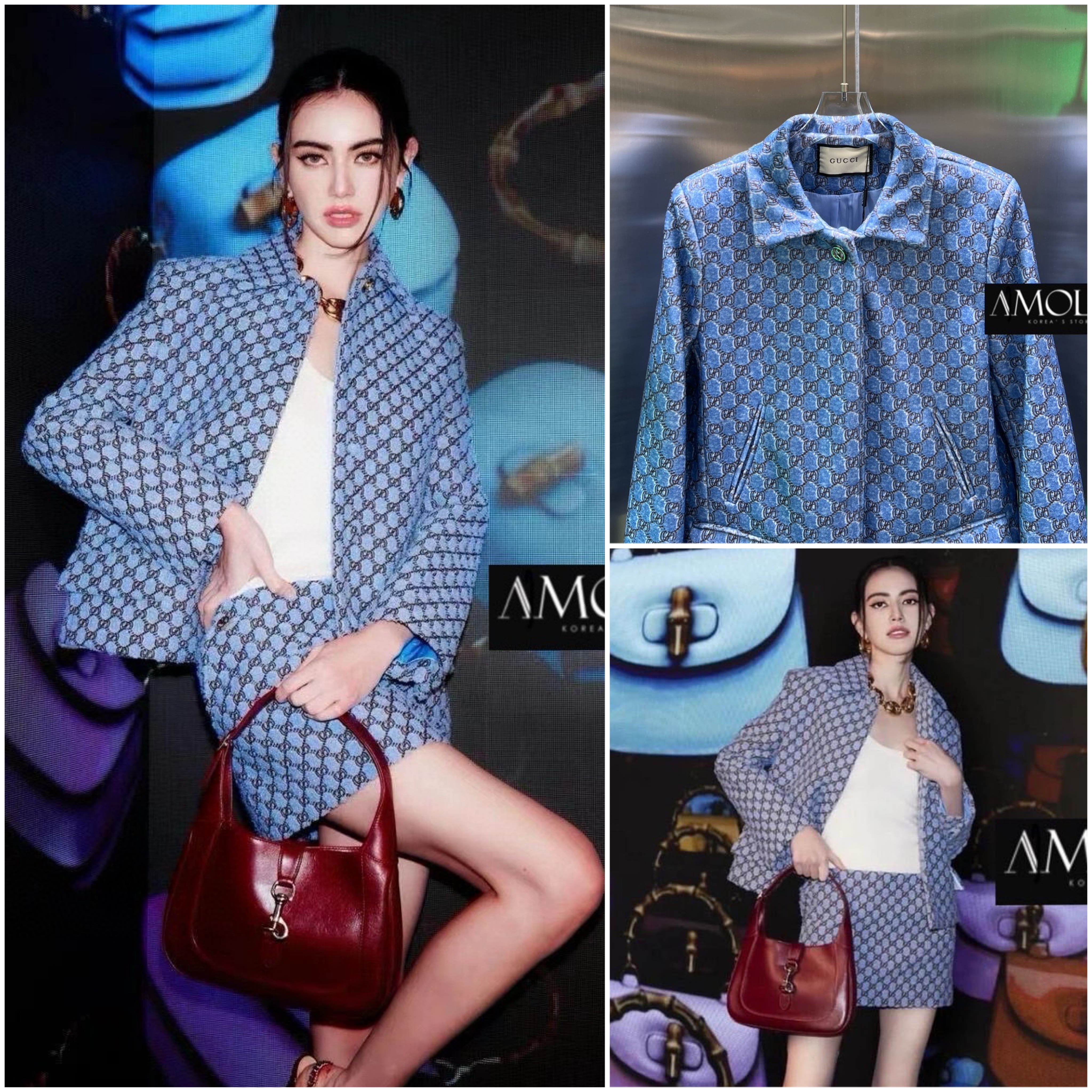 *ขายแยกชิ้น*(เสื้อ) BALZER SHADOW BOUCLE + SKIRT GG งาน hiend เสื้อสูทแขนยาว+กระโปรง คอลเลคชั่นใหม่ 2024 สวยมาก เซตสวยยย ใส่แล้วดูแพ ผ้าดีมาก เย็นมากๆ ห้ามพลาดเลยน๊า สวยสุดๆ ใส่สบาย : สินค้าคุณภาพ (พร้อมส่ง) สำเนา