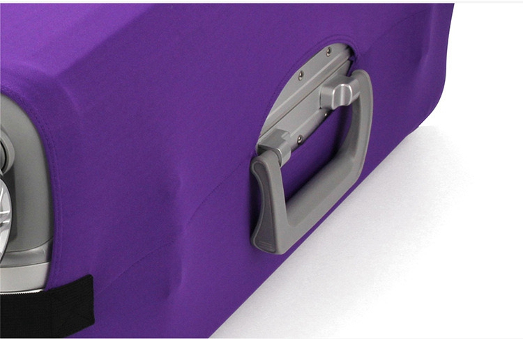 (ผ้ายืด สีพื้นเรียบ ขนาด M) ผ้าคลุมกระเป๋าเดินทาง ขนาด 22 - 24 นิ้ว มี 3 สีให้เลือก (ดำ ม่วง เทา)