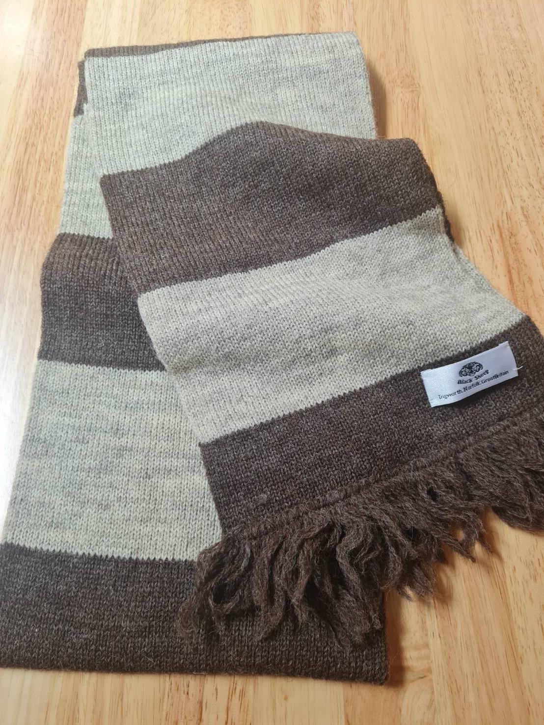 ผ้าพันคอ Wool Black Sheep ติดลบหนักได้ (ของใหม่)