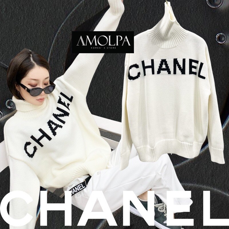 เสื้อ SWEATER KNIT 2021SS งาน KNITT ตรงตามแบบใน SHOP ด้านหน้าทออักษร เนื้อผ้าดีมากๆ ใส่สบายสุดๆ : สินค้าคุณภาพ (พร้อมส่ง)