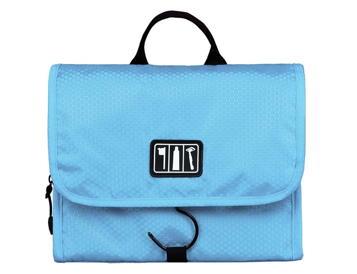 Bagsmart กระเป๋าใส่อุปกรณ์อาบน้ำ คุณภาพสูง ใส่อุปกรณ์อาบน้ำ แขวนได้ สำหรับเดินทาง ท่องเที่ยว (ฺLight Blue)