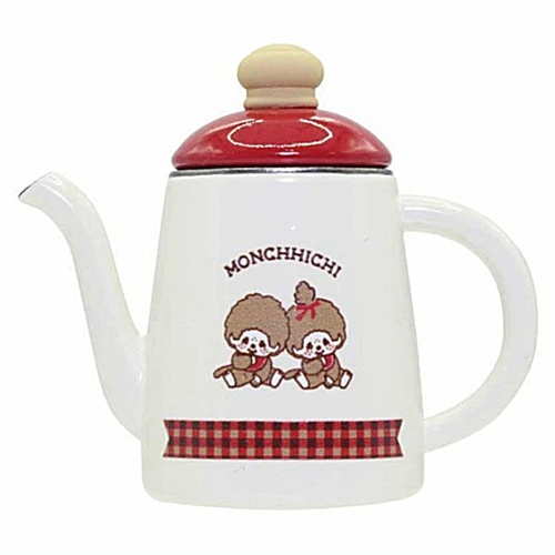 กาชาปองโมเดลเครื่องครัวฟูจิโฮโรขนาดจิ๋วลายม่อนชิชิ FUJIHORO Enamel Monchhichi Collection ครบเซ็ท