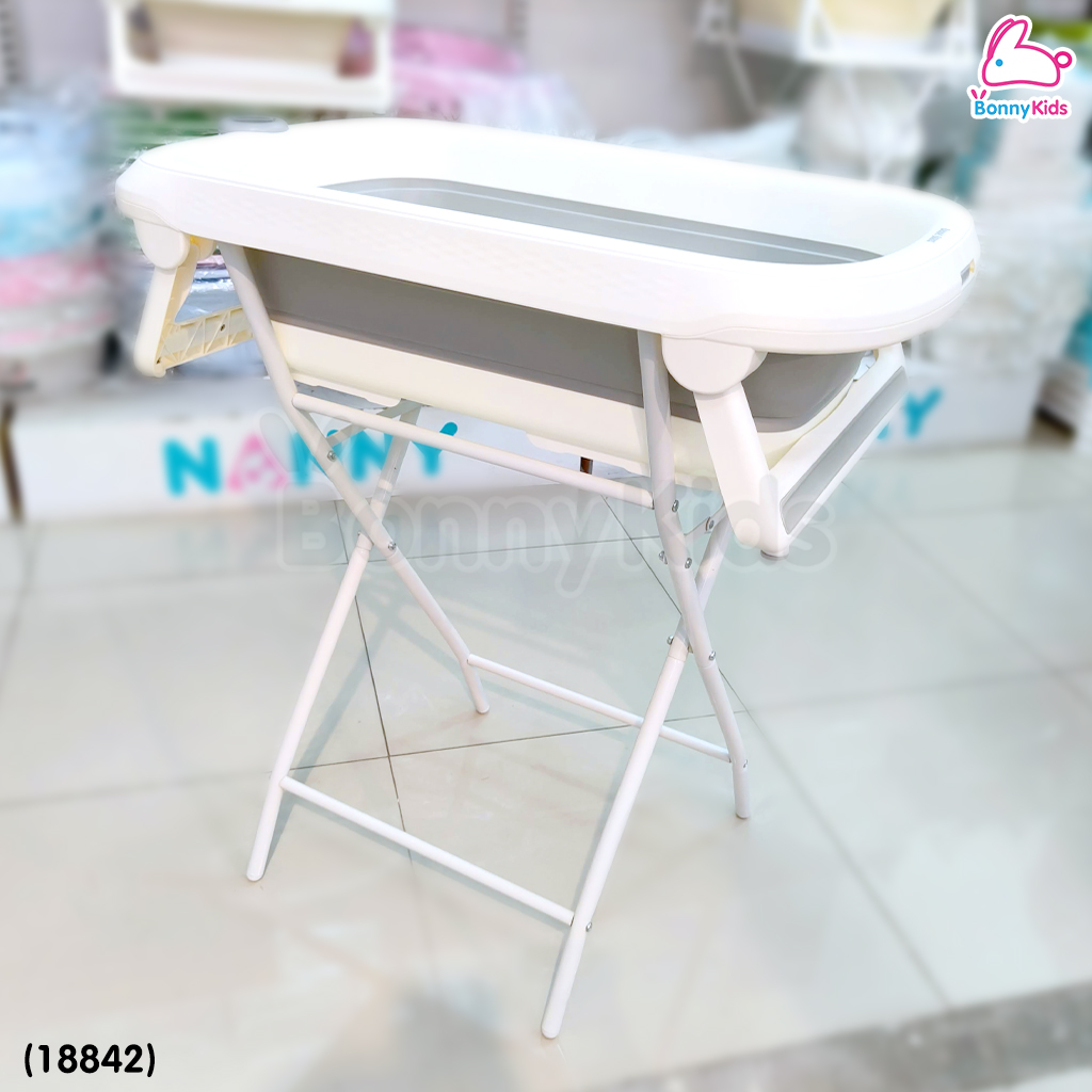 (18842) Bubble beans (บับเบิ้ล บีน) อ่างอาบน้ำเด็กพร้อมขาตั้ง 3in1 รุ่น nubble มาพร้อมที่วัดอุณหภูมิ