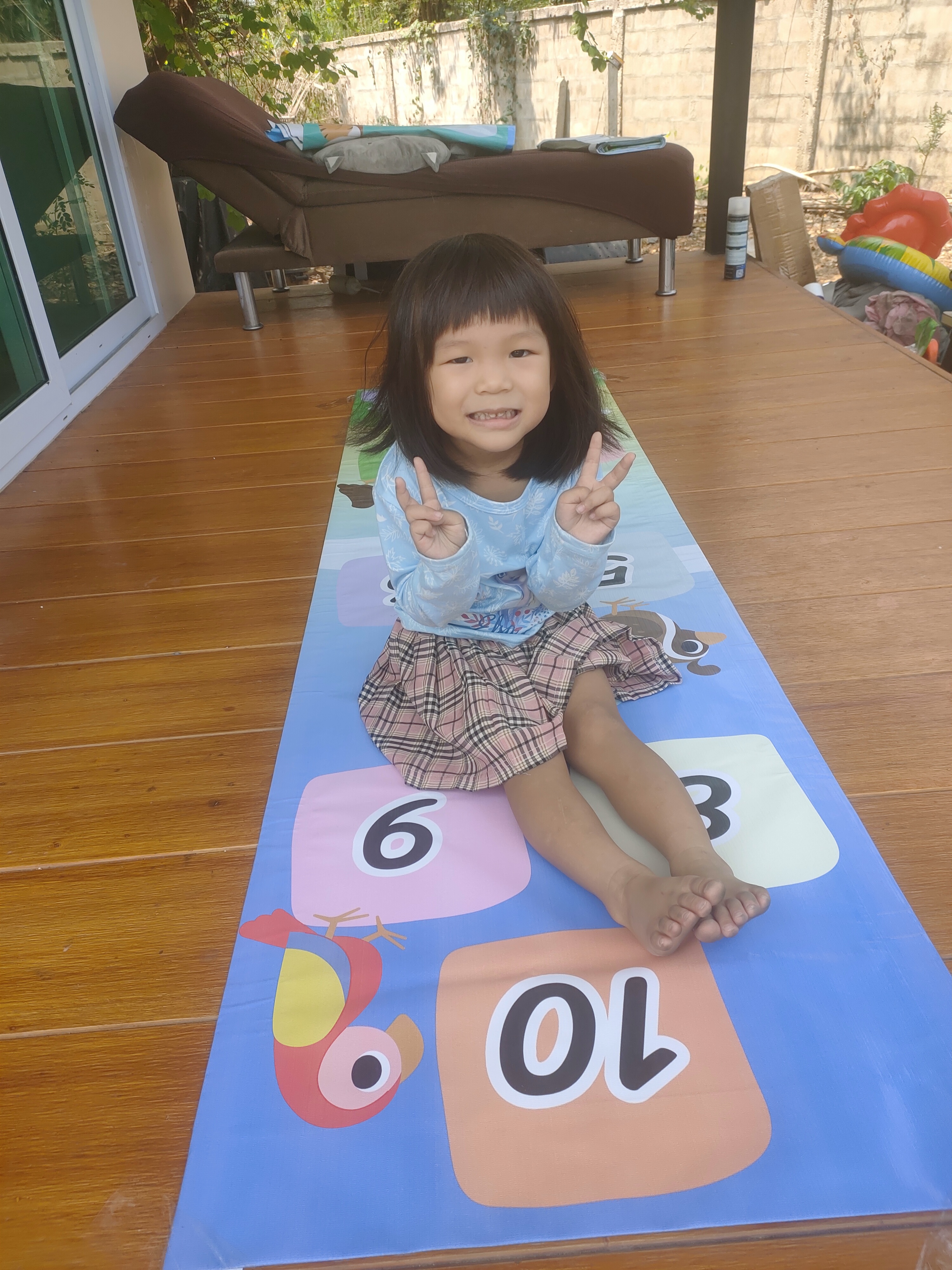 แผ่นกระโดดมือเท้า แผ่นเกมส์กระโดดเด็ก Jump Game เสริมพัฒนาการเคลื่อนไหวร่ายกาย