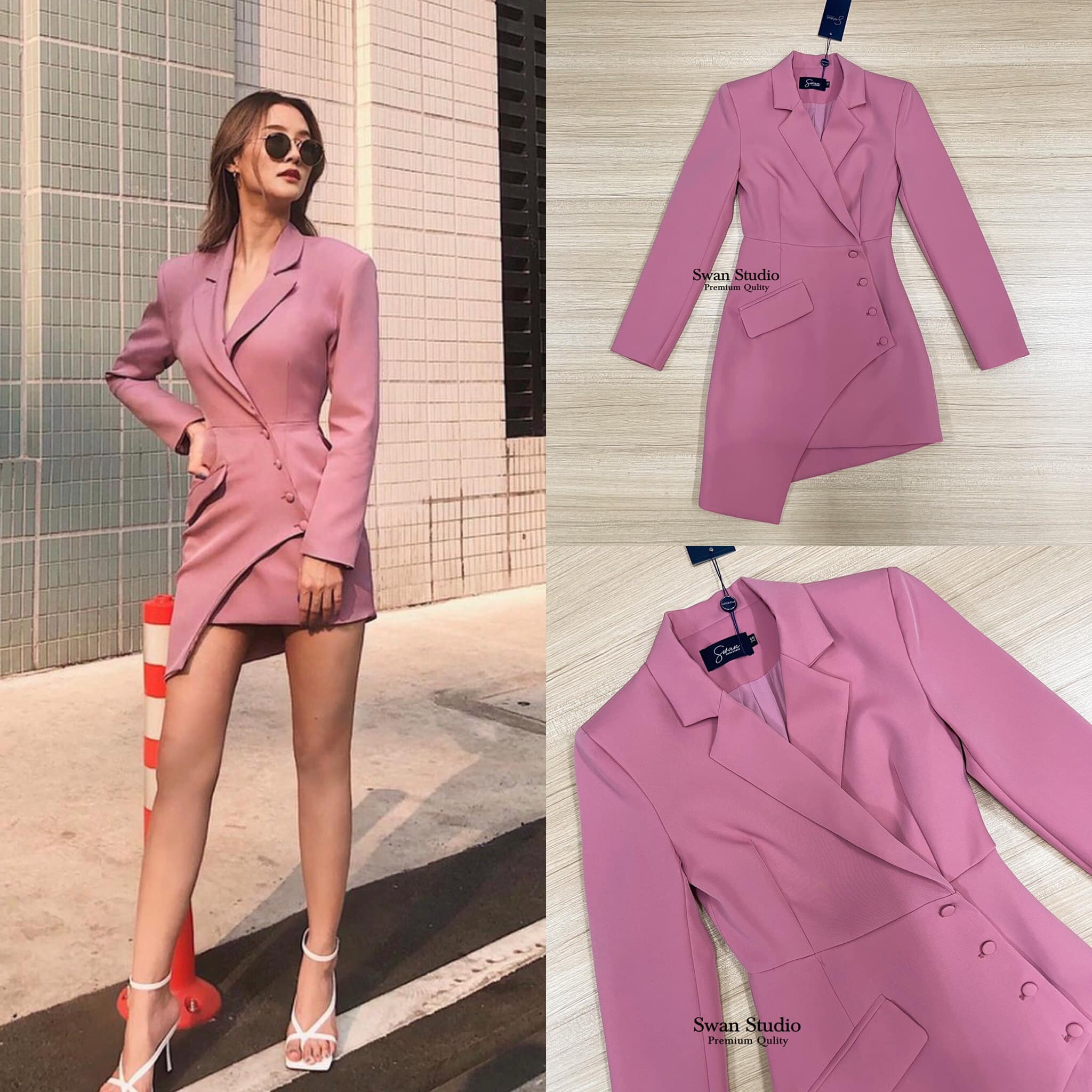 เบเซอร์เดรสมาด้วยกัน 2 สี เดรสแขนยาว คอปกไล่ระดับลงมา เอวป้าวหน้าทับกัน ทรงสวยเป๊ะมากๆค่ะ เนื้อผ้าสูทหนานุ่มอย่างดี พร้อมอัดกาวให้ผ้าเป็นทรง มีซับในทั้งหมด : สินค้าคุณภาพ พร้อมส่ง