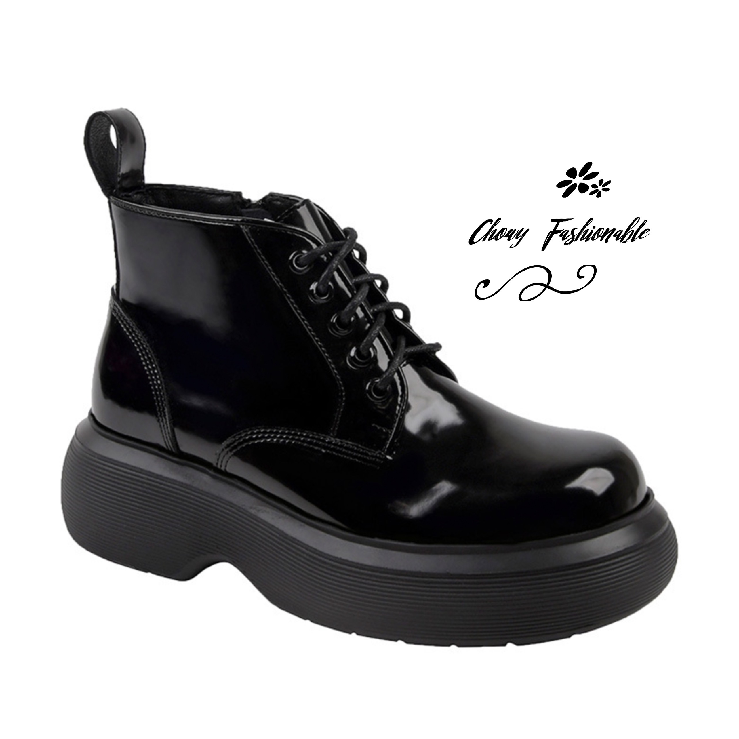 รองเท้าบู้ทไซส์ใหญ่ 40EU 25cm บูทผูกเชือกไซส์ใหญ่ บูทคอสเพย์ Boot Cosplay KR1141