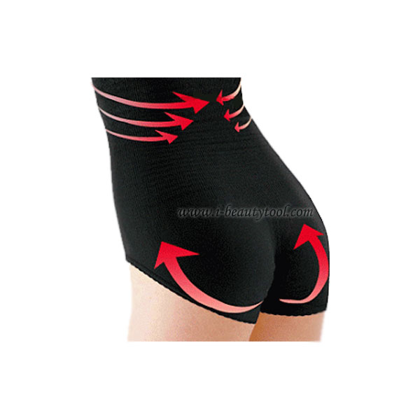 New High waist Hip Up Shorts กางเกงกระชับสัดส่วนสลายไขมัน ช่วยยกระชับก้นและเอวสูงถึงใต้อก