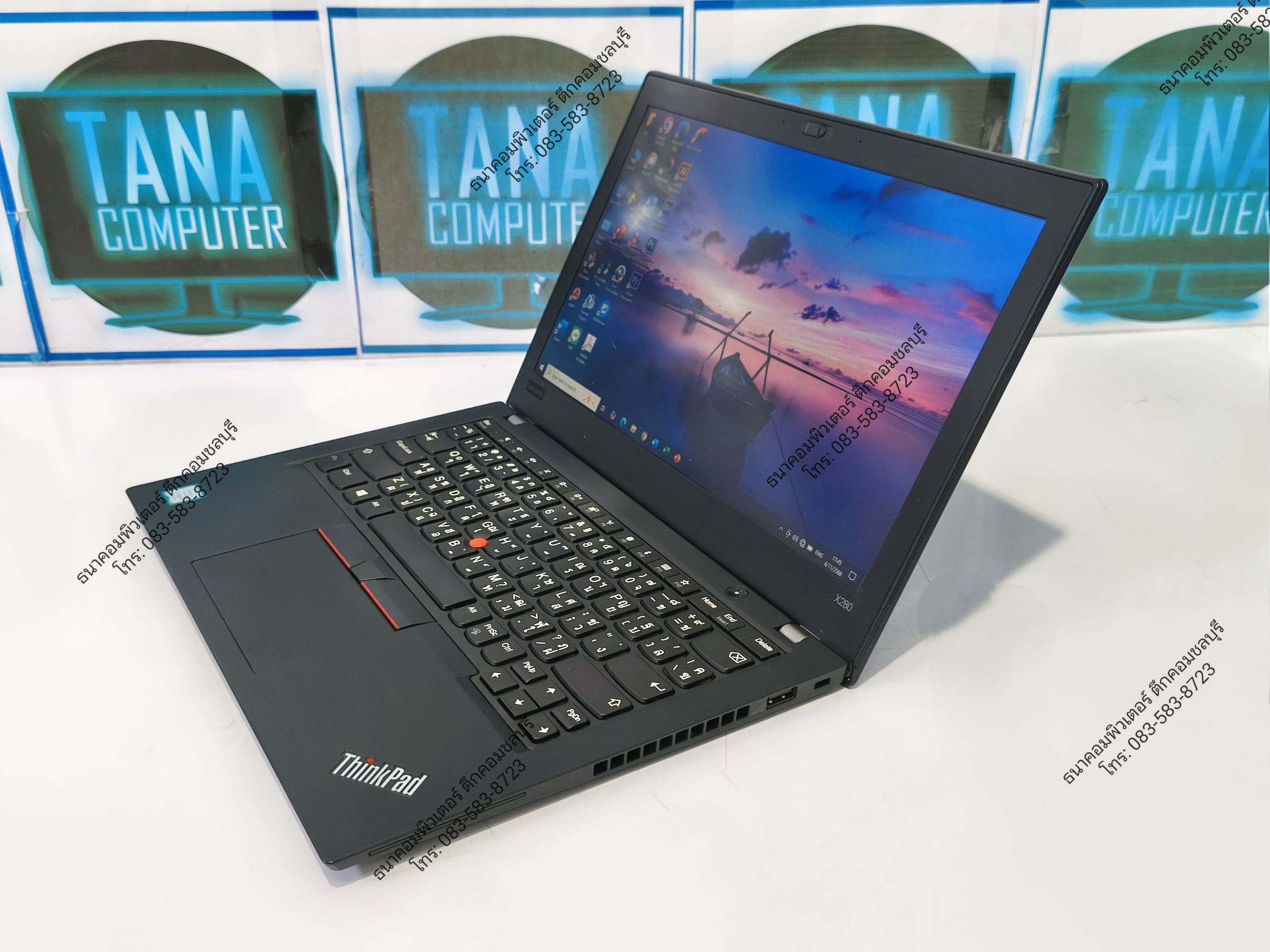 โน๊ตบุคทำงานมือสอง Lenovo I5-8250U Intel I5-8250U Ram8GB SSD256GB