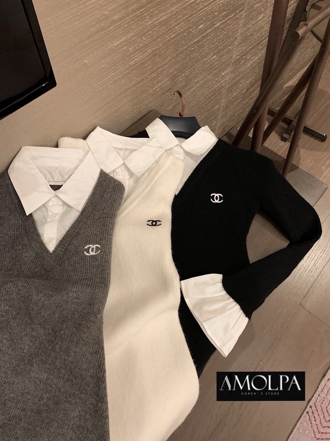 DRESS ไหมพรม CC KNITT ชนช๊อปปปนะคะ งานสวย ครบ ปั้มทุกจุด เนื้อผ้าดีม๊ากกกก ผ้าใส่สบายมาก ใส่สบาย : สินค้าคุณภาพ (พร้อมส่ง)