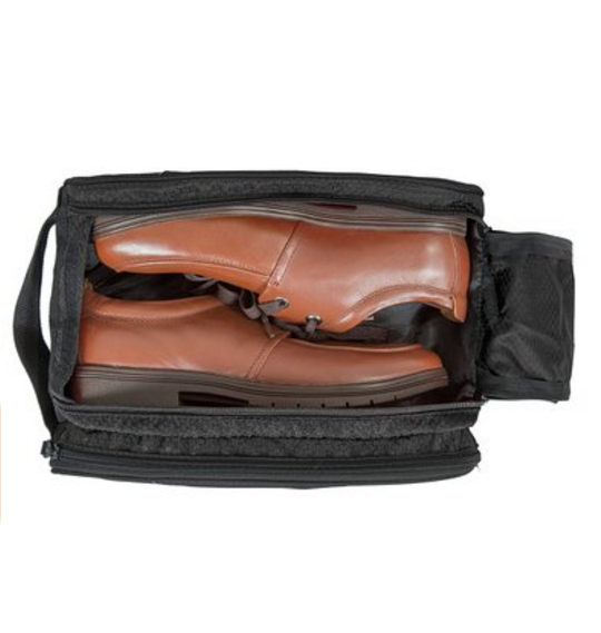 กระเป๋าใส่รองเท้ากันน้ำ สำหรับเดินทาง เล่นกีฬา ผลิตจากโพลีเอสเตอร์คุณภาพสูง เบา ทนทาน มีกระเป๋าซิปด้านข้าง