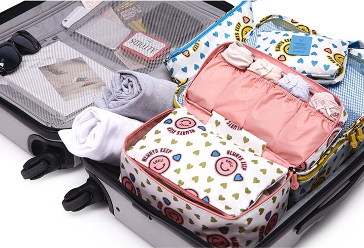 DINIWELL กระเป๋าใส่ชุดชั้นใน กางเกงใน รุ่นพิเศษ เหมาะทั้งหญิง และชาย ช่องเยอะ ผลิตจากโพลีเอสเตอร์คุณภาพสูง กันน้ำ