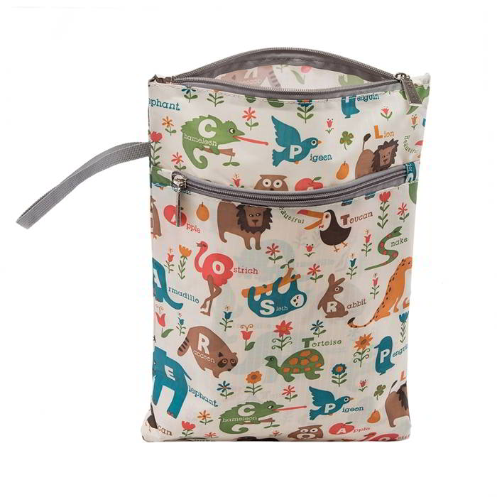 Ecosusi กระเป๋าคุณแม่ กระเป๋าสัมภาระคุณแม่ กระเป๋าแม่ลูกอ่อน แขวนรถเข็นเด็กได้ หิ้ว หรือสะพายไหล่ได้ (ลายสัตว์ต่างๆ)