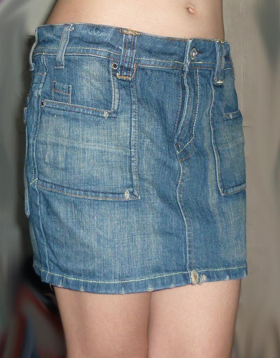 กระโปรงยีนส์ดีไซน์สุดเก๋ ยีนส์ห้าง 31-33-12