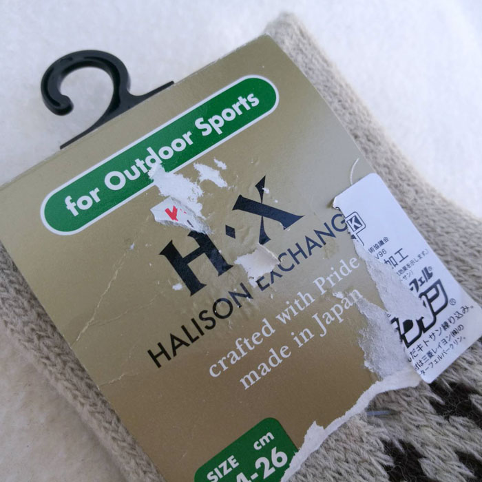 ถุงเท้าเนื้อหนานุ่มอุ่นมาก Made in JAPAN