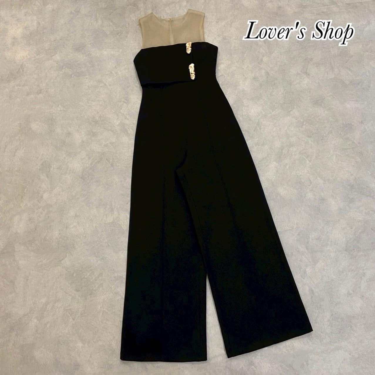 จั้มสูทกางเกงขายาว ลุคสวยหรู แอบเซ็กซี่นิดๆ เปรี้ยวหน่อยๆ ลงตัวสุดๆค้า ใส่สบาย : สินค้าคุณภาพ (พร้อมส่ง)