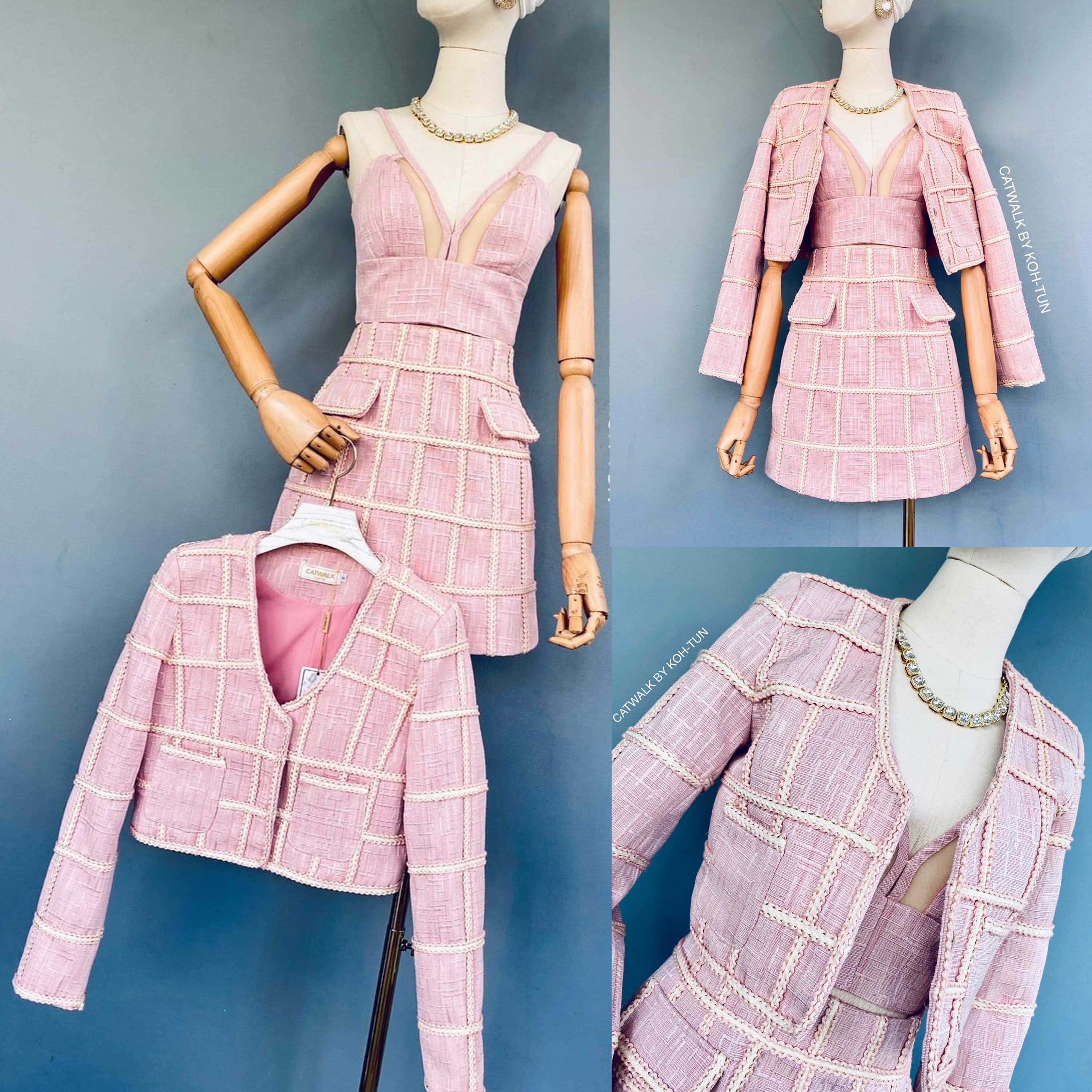 เซต 3 ชิ้น เสื้อคลุม+เสื้อครอป+กระโปรง เนื้อผ้าเกรดA++ สวยมาก สินค้าคุณภาพ (พร้อมส่ง)