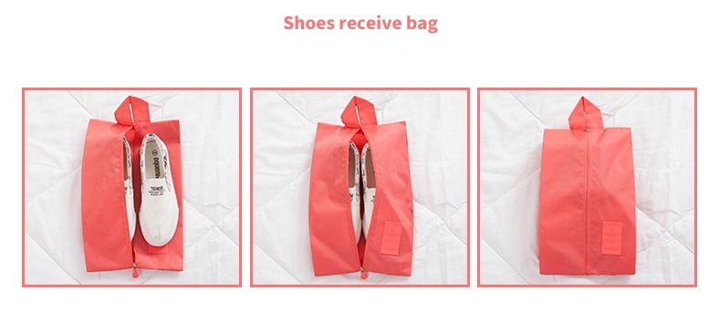 Travel Season กระเป๋าจัดระเบียบเดินทาง 7 ชิ้น จัดกระเป๋าเดินทาง ท่องเที่ยว ใส่เสื้อผ้า ชุดชั้นใน รองเท้า พกพาสะดวก มีให้เลือก 14 สี/ลาย