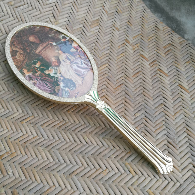 กระจกด้ามยาวสุดหรู สวยมากๆ แนวยุโรป /ของใหม่/