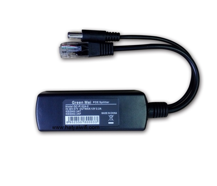 PoE 48-57V 802.3 AT/AF Standard DC 12V 2.2A 26W Power over Ethernet for CCTV Security Network IP Camera
