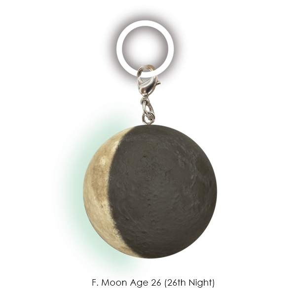 กาชาปองมาสคอทดวงจันทร์ STC Moon Phase Glow-in-the-Dark Sign Mascot