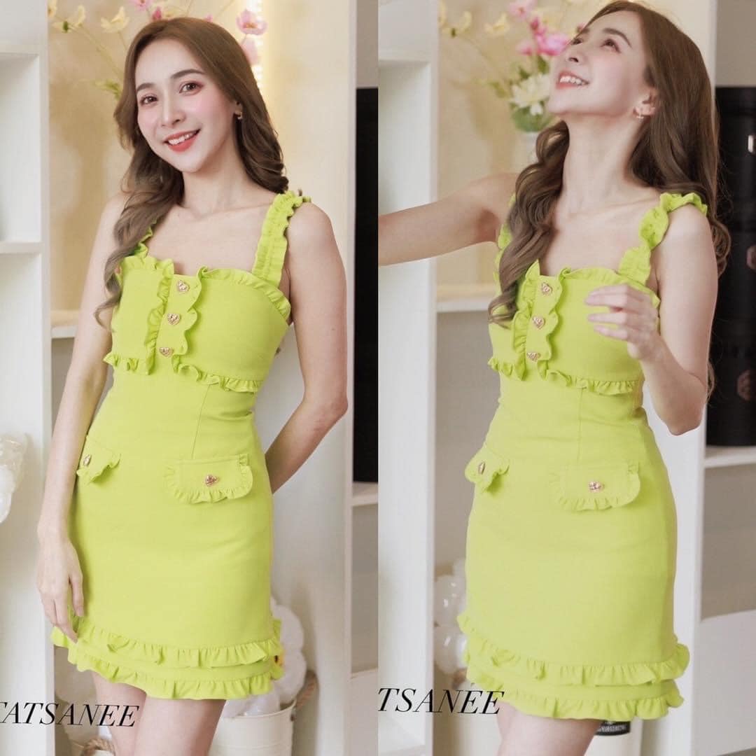 เดรสสั้น หลายสี น่ารักไม่ไหวแล้ว ใครชอบแนวนี้ ต้องจัดจ้า สินค้าคุณภาพ (พร้อมส่ง)