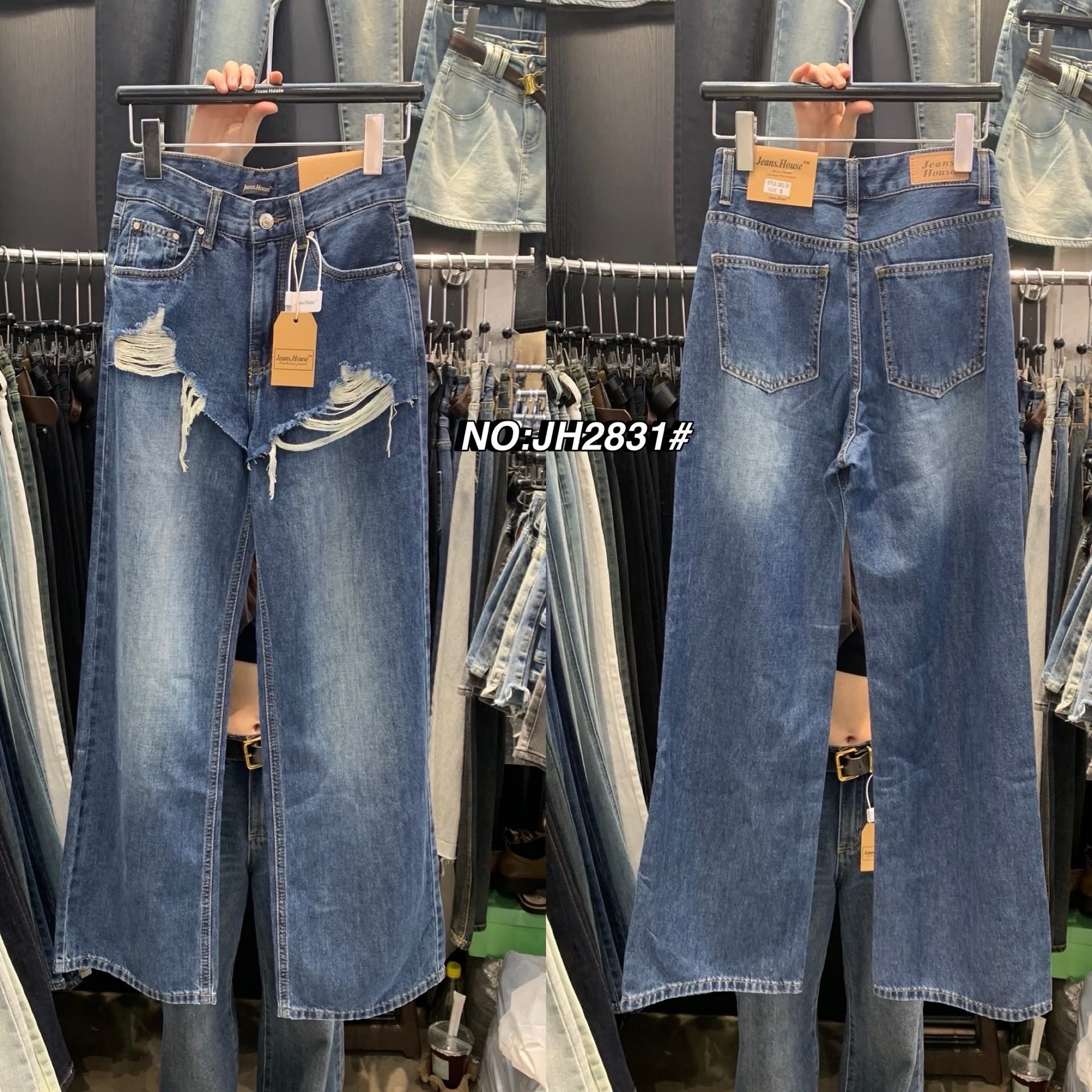 กางเกงทรงกระบอก(ผ้าไม่ยืด) เอวสูงปรี๊ดปิดสะดือ ความยาวไม่เต่อ ใส่สบาย : สินค้าคุณภาพ (พร้อมส่ง)