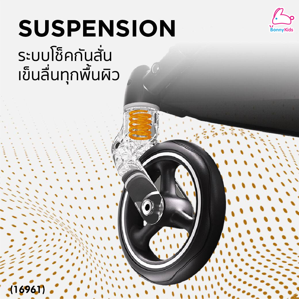 (16961) gb (จีบี) FYN Plus รถเข็นเด็ก ขึ้นเครื่องได้ โครงคาบอน แข็งแรงกว่าเดิม 5 เท่า ใช้ได้ตั้งแต่แรกเกิด 0+