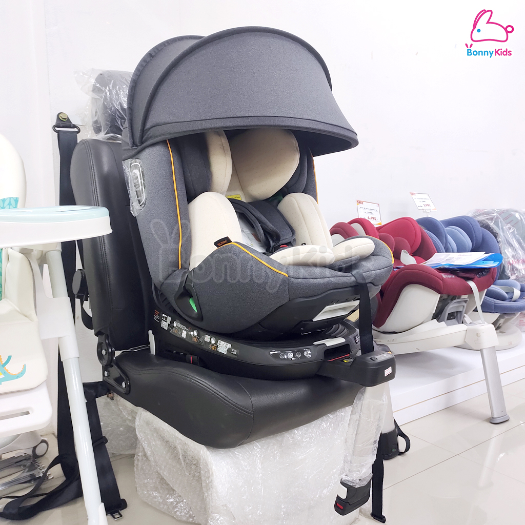 Glowy (โกลวี่) GLOWY i-Orbitta Carseat คาร์ซีทมาตรฐานความปลอดภัยใหม่ล่าสุดของยุโรป i-Size สำหรับเด็กที่มีส่วนสูง 40-125 cm.