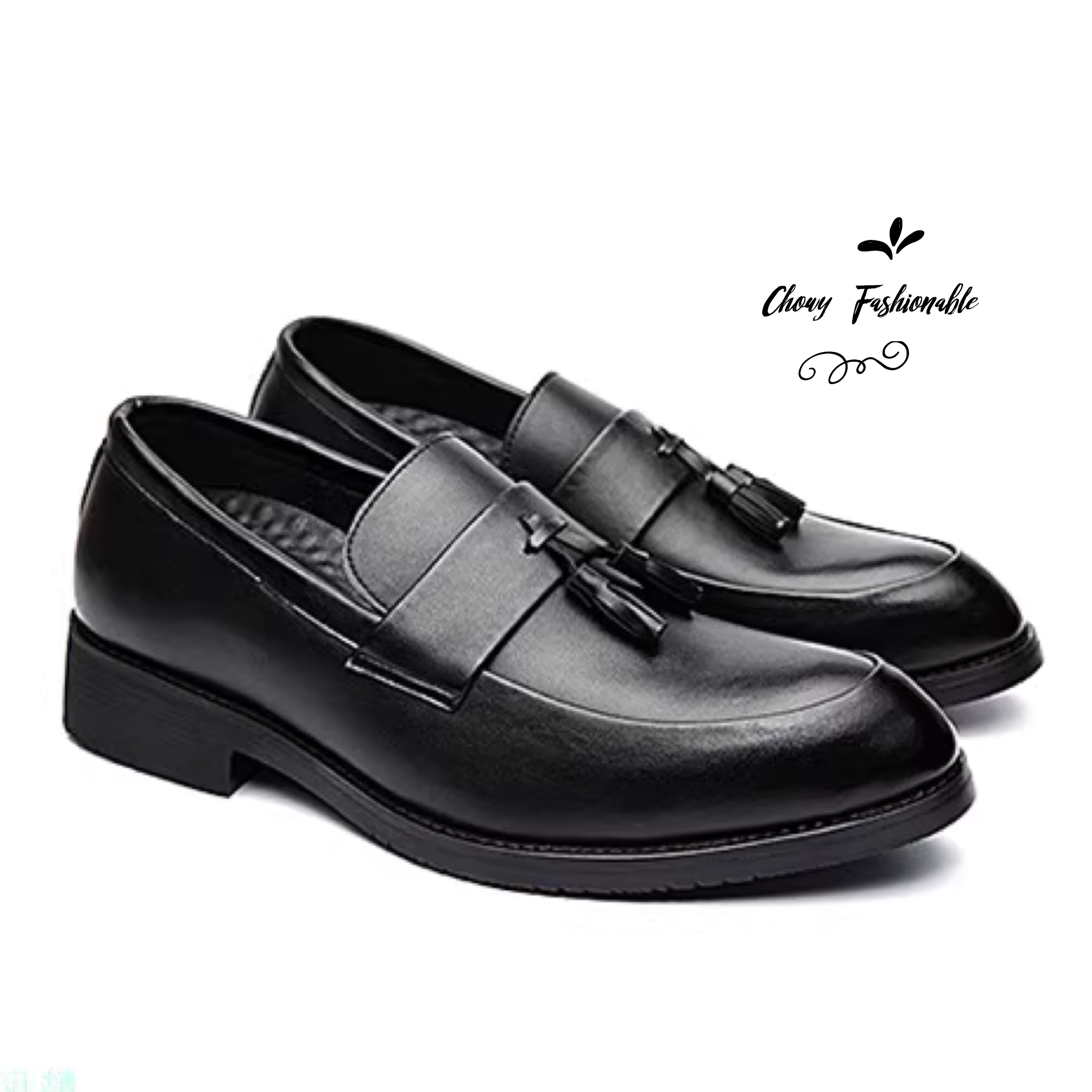 Chowy รองเท้าโลฟเฟอร์ ไซส์ 45 คัชชูส้นแบนไซส์ใหญ่ Loafer Flat Shoes KR1213